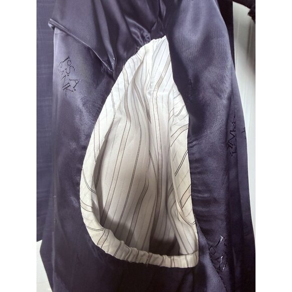 JOS A BANK Signature Gold Suit Men's 48R 42.5x30.5 Blue PLAID Check 100% Wool - Picture 10 of 16